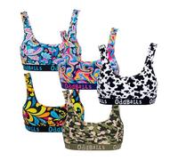 OddBalls | Womens Bralettes Multipack | 5 Pack | Womens Underwear | Sports Bras | Everyday Low Back Bra | Seamless & Wireless | Favourites Bundle | Large