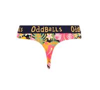 OddBalls | Womens Thongs | 1 Pack | Womens Underwear | Knickers | Cotton Thong | Hibiscus| Size 20