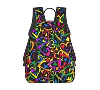 OdDdot Gay Pride Rainbow Print Backpack Lightweight Travel Casual Daypack Rucksack Laptop Backpack For Men Women