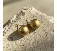 OdDdot Minimalist Matte Brushed Metal Drop Shaped Earrings Women Exquisite Casual Trendy Jewelry Personality Elegant Earrings Gift