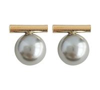 OdDdot Minimalist White Grey Imitation Pearl Pendant Earrings Light Luxury Jewelry Daily Wear for Women Personality Elegant Earrings