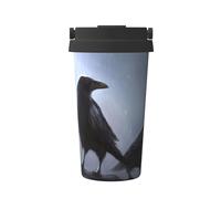 OdDdot Ravens Print Travel Coffee Mug Insulated Coffee Cup Reusable Coffee Cups Vacuum Stainless Steel Mug