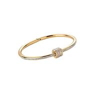 OdDdot Titanium Steel For Women Light Luxury Exquisite Zircon Waist Rose Gold Silver Gold Charm Bangle Jewelry Birthday Gift