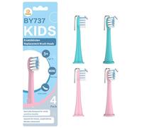 OddeKey Kids Toothbrush Heads Compatible with Philips Sonicare Kids Electric Toothbrush, Extra Soft Bristles, Mini Replacement Brush Heads for Ages 3 to 12, Sensitive Toothbrush Heads, Pack of 4