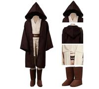 Oddfirm Tunic Costume Hooded Robe Tunic Robe Medieval Warrior Knight Cosplay Uniform Hooded Cloak Cape Halloween Party Fancy Dress