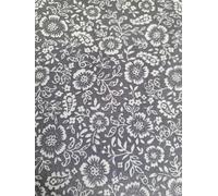 Oddies 100% Cotton Poplin Fabric - Grey & White Ditsy Floral Print - Craft Fabric Material by the Metre (CPO807GREY)
