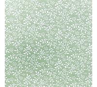Oddies Cotton Blender Fabric - Meadow Green Floral Vine - Craft Fabric Material Metre, 112cm