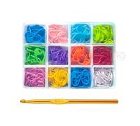 Oddly Perfect 200Pcs Stitch Markers for Crochet & Knitting, Plastic Locking Stitch Holders in 12 Colours with Storage Box, Reusable Craft Accessories for DIY, Sewing, Yarn Projects