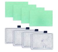 OddMart 8PCS CF1 Fish Tank Filter Cartridges, Aquarium Water Filter Cartridges Replacement for Interpet 4 Month Service Pack (4 Filter Cartridge & 4 Algaway Pad)