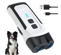 OddMart Anti Barking Device for Dogs, Ultrasonic Dog Repeller Handheld Barking Deterrent with LED Flashlight 3 Modes Rechargeable Safe Stop Barking Training Tools for Indoor Outdoor Use 16.4ft Range