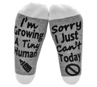 OddMart Funny Pregnancy Socks for Mum to Be, 'Growing a Tiny Human' Gifts for Mum Expecting for Mother's Day Baby Shower Christmas for Expecting Women, New Mums, Pregnant Wife