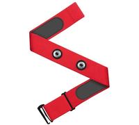 OddMart Heart Rate Monitor Chest Strap, Adjustable HRM Soft Replacement Chest Strap Compatible with Garmin Polar H10 H9 H7 Wahoo Coospo Powrlabs Fitcent for Run Cycling Buckle Distance 45mm (Red)