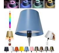 oddmmo Wireless Bottle Lamp, 2024 New Wireless Wine Bottle Light with Colorful Dimming, Rechargeable Touch Control Wine Bottle Lights, New LED Desk Lamp for Bedroom, Restaurant & Bar