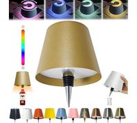 oddmmo Wireless Bottle Lamp, 2024 New Wireless Wine Bottle Light with Colorful Dimming, Rechargeable Touch Control Wine Bottle Lights, New LED Desk Lamp for Bedroom, Restaurant & Bar