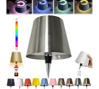 oddmmo Wireless Bottle Lamp, 2024 New Wireless Wine Bottle Light with Colorful Dimming, Rechargeable Touch Control Wine Bottle Lights, New LED Desk Lamp for Bedroom, Restaurant & Bar