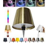 oddmmo Wireless Bottle Lamp, 2024 New Wireless Wine Bottle Light with Colorful Dimming, Rechargeable Touch Control Wine Bottle Lights, New LED Desk Lamp for Bedroom, Restaurant & Bar