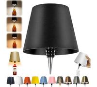 oddmmo Wireless Bottle Lamp, LED Wireless Wine Bottle Lamp Shade, Rechargeable Touch Control Wine Bottle Lights for Liquor Bottles, 3 Color Dimming LED Desk Lamp for Bedroom Restaurant & Bar