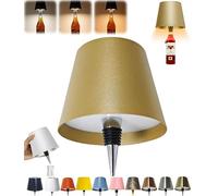 oddmmo Wireless Wine Bottle Light with Touch Control - Rechargeable LED Desk Lamp for Christmas, Restaurant & Bar