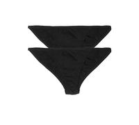 ODDO BODY 100% Organic Cotton String Bikini - Soft, Fair-trade, Breathable Pima Cotton Underwear for Everyday Comfort, Midnight 2-pack, S