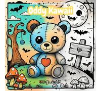 Oddy Kawaii: Cahier de dessins relaxants, coloriages pour enfants, adolescents et adultes - Dès 5 ans - 50 dessins