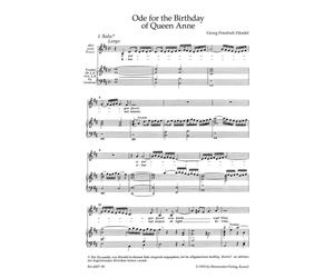 Ode for the Birthday of Queen Anne - Eternal source of light divine (HWV 74) (Vo