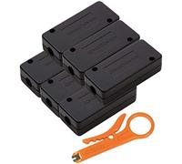 odedo 6x LSA Connection Module Set Including Installation Tool for Cat 6, Cat 6A, Cat 7, LSA Connector for Extending Network Cables and Installation Cables, Connection Box