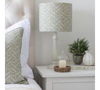 Odelette Duckegg Drum Lampshade, Country Lighting, Ceiling Pendant or Table Lamp, Flame Retardant, 40mm EU Fitting (Duckegg, 35cmT Diameter)