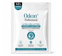 Odeon Professional Ultra Lightening Powder - Brightens Up To 9 Shades | Powder Free Formula For Balayage, Wicks & Complete Discoloration - Trial Size