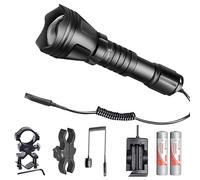 Odepro KL52 Zoomable HuntingTorch Red Light Green Light IR850 Light Hunting Torch with Cable Switch