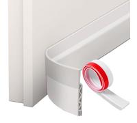 Oderra 100cm (39") Draft Excluder for Doors - Self Adhesive Door Draught Excluder Strip, Weatherproof & Soundproof Seal for Gaps - Blocks Cold, Dust - White (1 Pack)