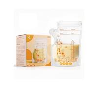 Oderra 100PCS Breast Milk Storage Bags 180ml- Pre-Sterilized Freezer-Safe Breastmilk Bags with Built-In Pour Spout, Double Zip Seal, Hospital Bag Maternity Essentials