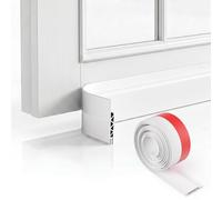 Oderra Insulating Door Draft Stopper - 100cm Weatherstripping for Entrance Doors, Blocks Cold, Noise and Humidity - Quick Installation - White - TPE Material