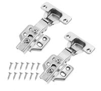 Oderra Invisible Hinges for Cabinet Doors, 105°, Pack of 2 Pot Hinges with Soft-Close Damper, Self-Closing and Low Noise for Kitchen Cabinets & Furniture, Full Covering