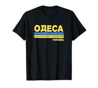 Odessa Ukraine Flag Ukrainian City Cyrillic T-Shirt