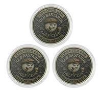 Odetina 3 Pcs Over Par Old Bastards Golf Coin - Funny Golf Challenge Coin Design, Humorous Inscription Gag Gift For Golfers And Friends