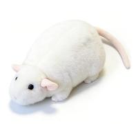 Odetina Chonky Rat Plushie - Extra Thicc Super Soft Pillow, Cute Cozy Huggable Pillow, for Home Office Décor (55CM) (white)