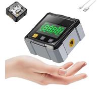 Odetina Digital Angle Finder with Dual-Side Laser, 4-Side Magnetic Base, USB Rechargeable, IP54 Waterproof LCD Level for Woodworking Construction DIY
