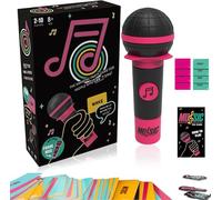 Odetina Family Karaoke Game for All Singing Levels, 125 Double-Sided Cards with 250 Lyrics, Complete Set for Hilarious Family Game Nights & Party Entertainment