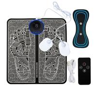 Odetina Foot Massager Mat Electric Feet Stimulator EMS for Pain Relief Muscle Relaxation Circulation 8 Modes 19 Intensity Levels USB Rechargeable