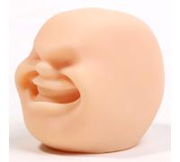 Odetina Human Face Emotion Squeeze Balls, Stress Relief Fidget Sensory Balls, Portable TPR Anxiety Relief Tools for Office Home Travel (SkincolorX)