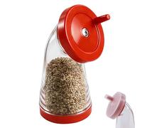 Odetina Manual Sesame Seed Grinder, Rotatable Seasoning Grinding Bottle, Multifunctional Hand Crank Mill for Salt, Pepper, Flaxseed, Home Kitchen, Apartment, Restaurant
