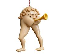 Odetina Medieval Grotesque Ornament, 3.5 Inch Butt-Trumpet Player Christmas Tree Decor, Hilarious Gag Gift for Holiday Chaos Fans & Oddity Lovers (4)