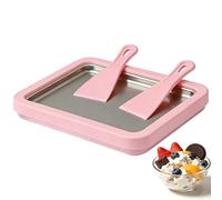 Odetina Rolled Ice Cream Maker, 2026 New DIY Ice Cream Roll Tray with 2 Scrapers, No-Electricity for Homemade Gelato Sorbet Frozen Yogurt at Home (pink)