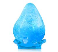 Odetina Water Drop Squeeze Ball, Glitter Sensory Raindrop Soft Fidget Toll, Portable Anxiety Relief for Office Home Travel (blue)