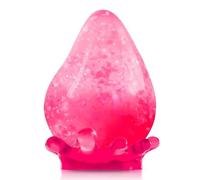 Odetina Water Drop Squeeze Ball, Glitter Sensory Raindrop Soft Fidget Toll, Portable Anxiety Relief for Office Home Travel (pink)