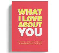 Odetina What I Love About You Fill In The Blank Book, 30 Prompts For Personalised Love Notes, Gift For Anniversary, Mother’s Day, Father’s Day And Valentine’s Day