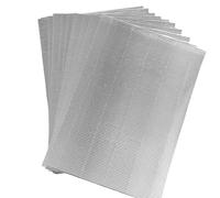 ODETOJOY 10-Piece Metallic Shine Corrugated Cardboard Sheets - 8.27x11.86in (Similar A4-Size) | Ideal for Craft, DIY Projects & Decor (Silver)