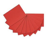 ODETOJOY 10Pcs Red 3-Ply Corrugated Cardboard Sheets 21x30cm DIY Craft Paper