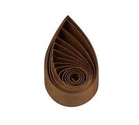 ODETOJOY 120pcs Brown Quilling Strips 3mm (1/8 Inch) | 52cm Long Craft Paper Strips for Rustic Decor, Scrapbooking & Nature-Inspired Crafts | Durable & Fray-Resistant