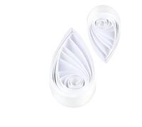 ODETOJOY Quilling Paper 7mm White Quilling Strips 7mm Quilling Paper Set for Beginner-120pcs, 54cm, 120gsm